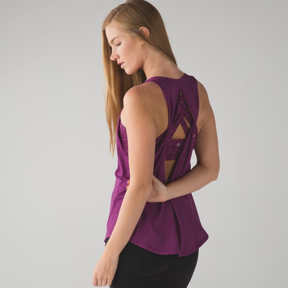 Lululemon Regal Plum Ready and Go Tank Purple Size 8 Active Wear
